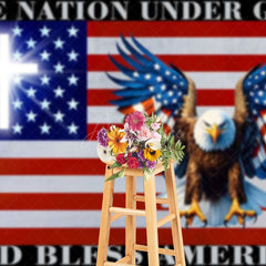 Aperturee - Aperturee One Nation Under God Eagle Independence Day Backdrop