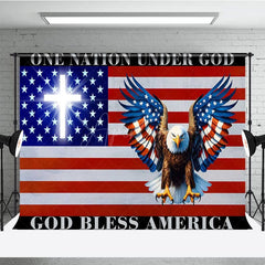 Aperturee - Aperturee One Nation Under God Eagle Independence Day Backdrop