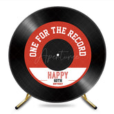 Aperturee - Aperturee One For Record Happy 60Th Birthday Round Backdrop