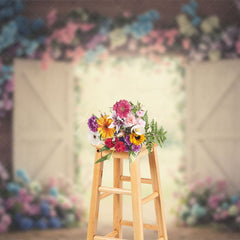 Aperturee - Aperturee Opening Farm Door Hydrangea Sweet Wedding Backdrop
