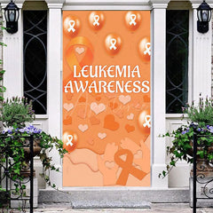Aperturee - Aperturee Orange Hearts Leukemia Awareness Propaganda Door Cover