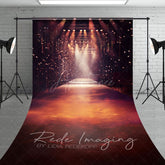 Aperturee - Aperturee Orange Spotlight Model Runway Stage Sweep Backdrop