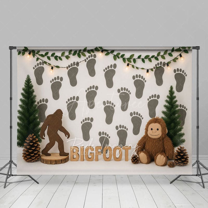 Aperturee - Aperturee Orangutan Bigfoot Wall Hazelnut Cake Smash Backdrop
