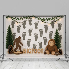 Aperturee - Aperturee Orangutan Bigfoot Wall Hazelnut Cake Smash Backdrop