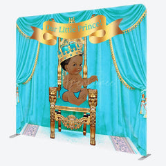 Aperturee - Aperturee Our Little Princess Fabric Backdrop Cover for Baby Shower