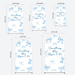 Aperturee - Aperturee Out of Blue Before I Do Wedding Arch Backdrop