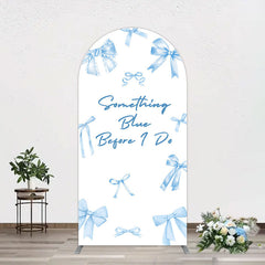 Aperturee - Aperturee Out of Blue Before I Do Wedding Arch Backdrop