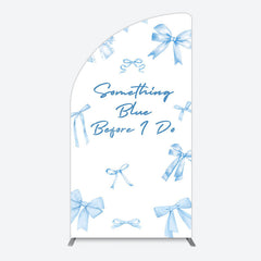 Aperturee - Aperturee Out of Blue Before I Do Wedding Half Moon Arch Backdrop