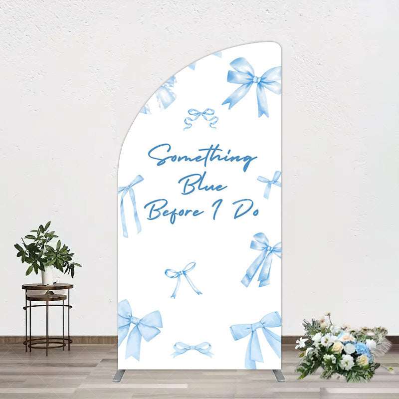 Aperturee - Aperturee Out of Blue Before I Do Wedding Half Moon Arch Backdrop