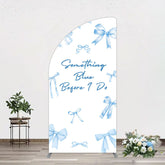 Aperturee - Aperturee Out of Blue Before I Do Wedding Half Moon Arch Backdrop