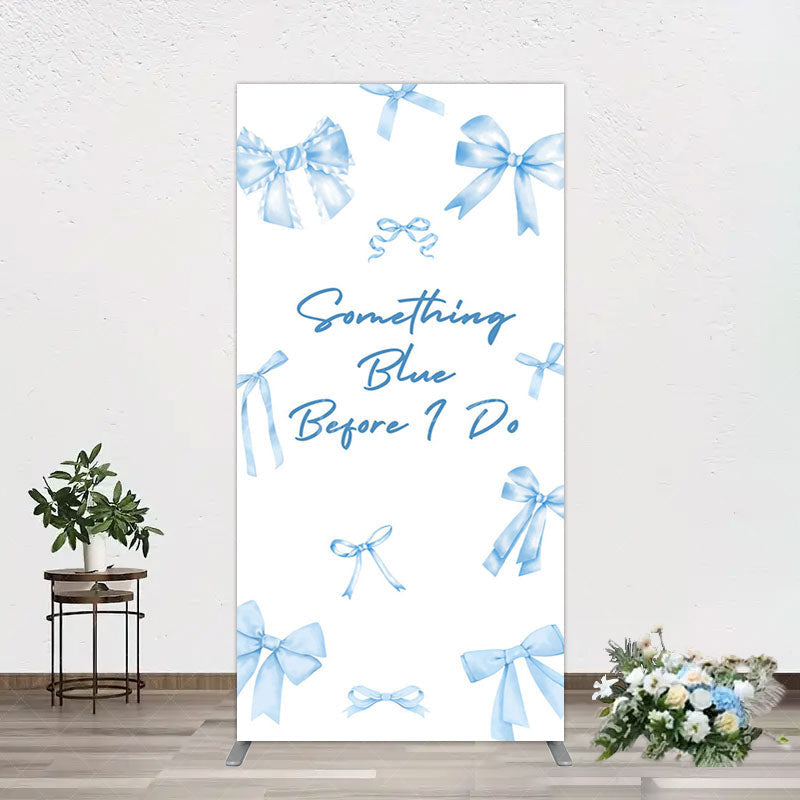 Aperturee - Aperturee Out of Blue Before I Do Wedding Rectangle Backdrop