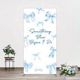 Aperturee - Aperturee Out of Blue Before I Do Wedding Rectangle Backdrop