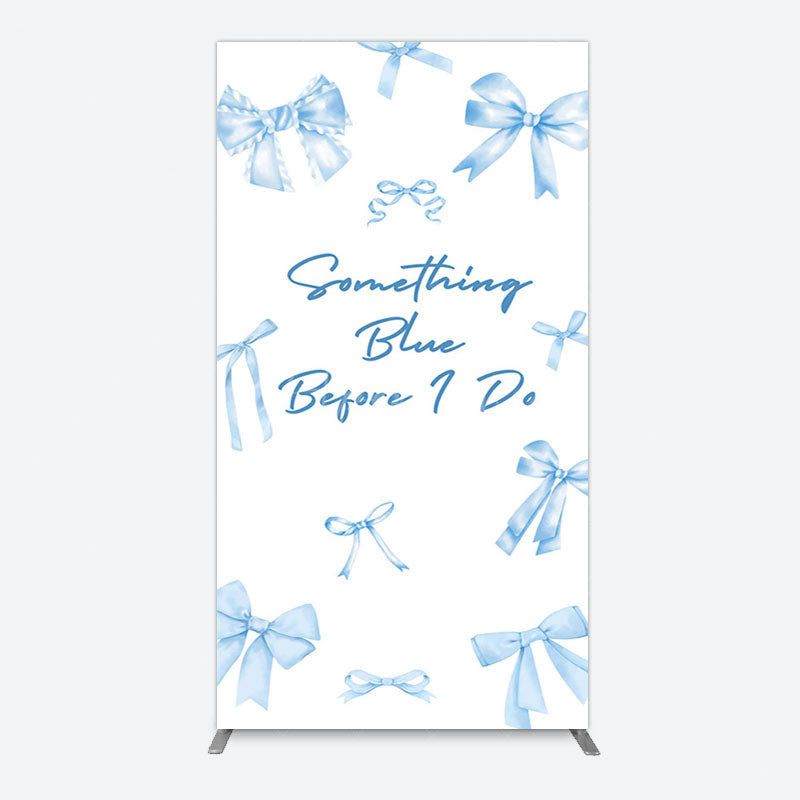 Aperturee - Aperturee Out of Blue Before I Do Wedding Rectangle Backdrop