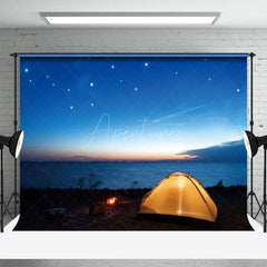 Aperturee - Aperturee Outdoor Camp Night Starry Sky Photography Backdrop