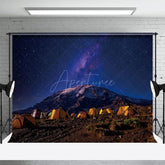Aperturee - Aperturee Outdoor Desert Under Starry Sky Photography Backdrop