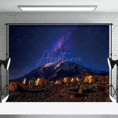 Aperturee - Aperturee Outdoor Desert Under Starry Sky Photography Backdrop