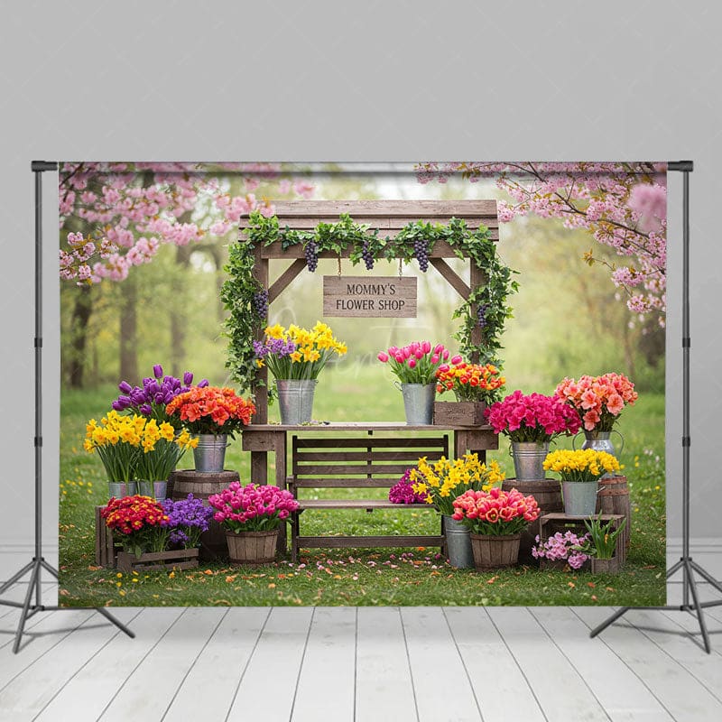 Aperturee - Aperturee Outdoor Flower Shop Sweet Fresh Wedding Backdrop