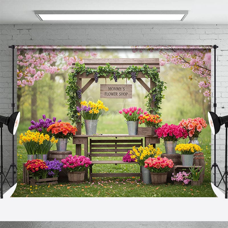 Aperturee - Aperturee Outdoor Flower Shop Sweet Fresh Wedding Backdrop