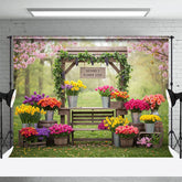 Aperturee - Aperturee Outdoor Flower Shop Sweet Fresh Wedding Backdrop