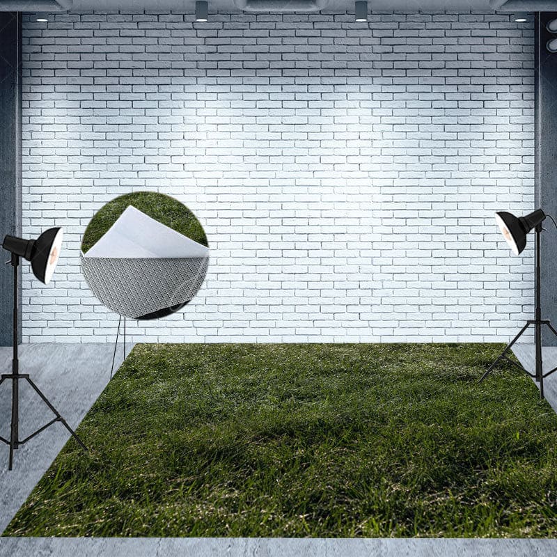 Aperturee - Aperturee Painted Floral Tree Grass Field Combo Set Backdrop