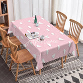 Aperturee - Aperturee Paper Airplanes Pink Sky Baby Shower Tablecloth