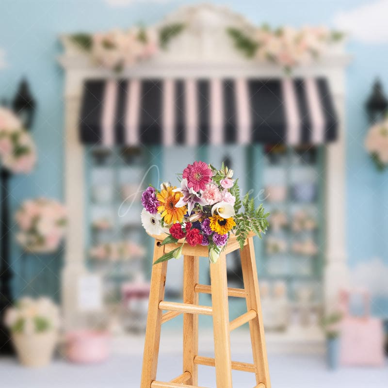 Aperturee - Aperturee Paris Street View French Dessert Shop Photo Backdrop