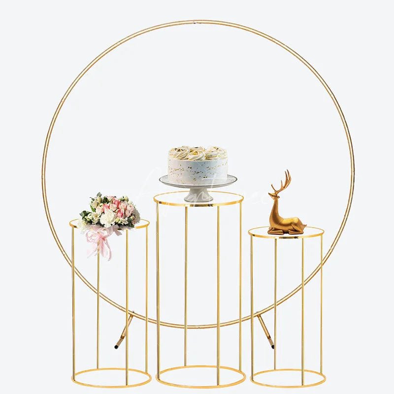 Aperturee - Aperturee Pastel Unicorn Hot Air Balloon Round Backdrop Kit with Flowers and Stars Dreamy Baby Shower Party Decor