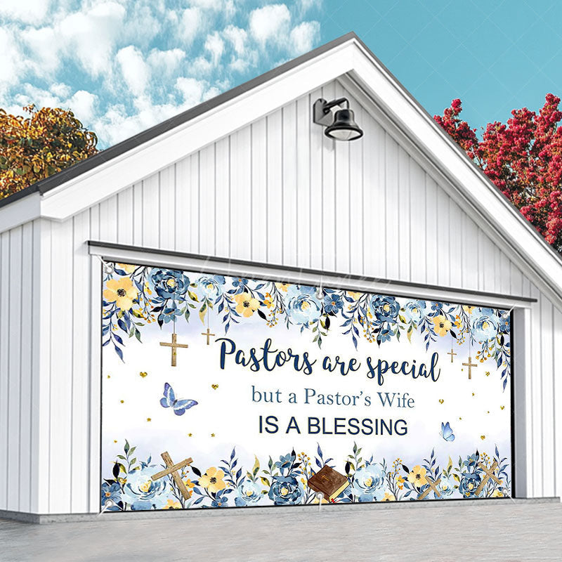Aperturee - Aperturee Pastors Wife Is A Blessing Thank You Garage Door Banner