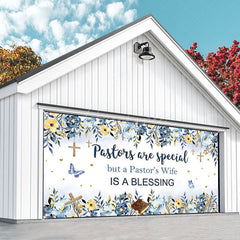 Aperturee - Aperturee Pastors Wife Is A Blessing Thank You Garage Door Banner