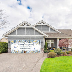 Aperturee - Aperturee Pastors Wife Is A Blessing Thank You Garage Door Banner