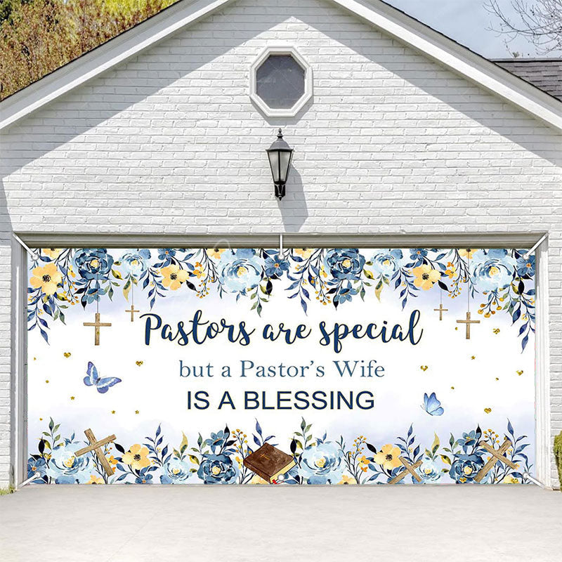 Aperturee - Aperturee Pastors Wife Is A Blessing Thank You Garage Door Banner