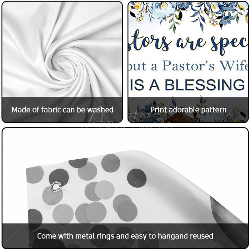 Aperturee - Aperturee Pastors Wife Is A Blessing Thank You Garage Door Banner