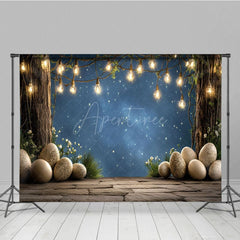 Aperturee - Aperturee Peaceful Easter Night Starry Sky Holiday Backdrop