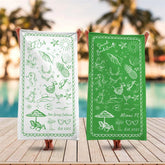 Aperturee - Aperturee Personalized Bachelorette Beach Towel for Bridal Shower