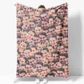 Aperturee - Aperturee Personalized Fun Dense Face Photo Blanket For Gift