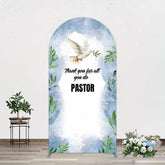 Aperturee - Aperturee Pigeon Thank You Pastor Appreciation Arch Backdrop