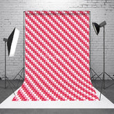 Aperturee - Aperturee Pink and Red Heart Pattern Backdrop Love Theme Valentine Day Photography Background
