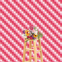Aperturee - Aperturee Pink and Red Heart Pattern Backdrop Love Theme Valentine Day Photography Background