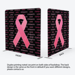 Aperturee - Aperturee Pink Breast Awareness Month Square Tension Backdrop