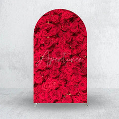 Aperturee - Aperturee Pink Carnation Floral Wall Arch Backdrop 3D Flowers Photo Prop Elegant Wedding Bridal Shower Decor