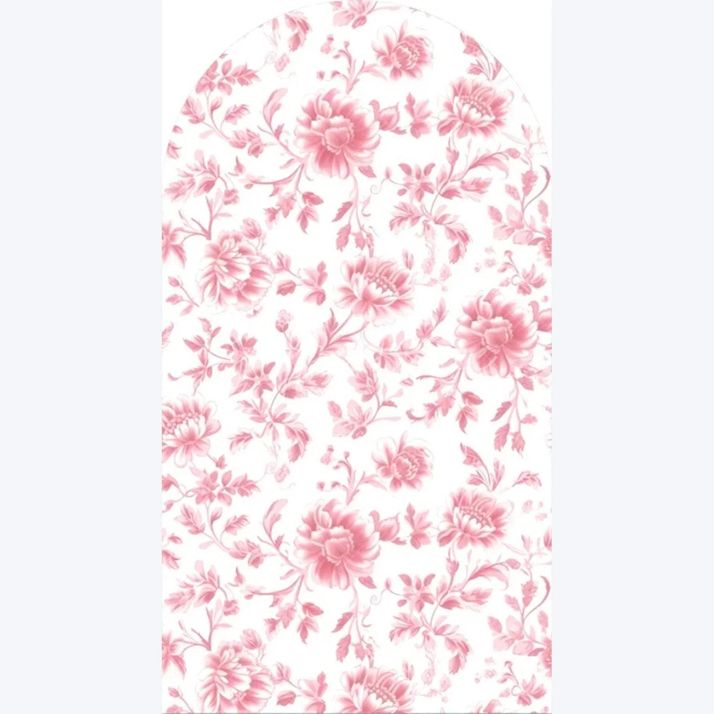 Aperturee - Aperturee Pink Floral Boho Arch Backdrop Delicate Flower Party Decor Rustic Photo Background for Birthday Baby Shower