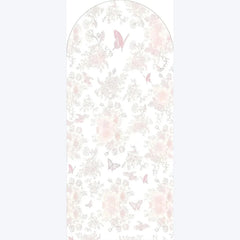 Aperturee - Aperturee Pink Floral Boho Arch Backdrop Delicate Flower Party Decor Rustic Photo Background for Birthday Baby Shower