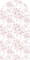 Aperturee - Aperturee Pink Floral Boho Arch Backdrop Delicate Flower Party Decor Rustic Photo Background for Birthday Baby Shower