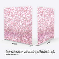 Aperturee - Aperturee Pink Glitter Tension Fabric Backdrop Sparkling Glamour Photography Studio Background
