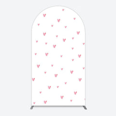 Aperturee - Aperturee Pink Sweet Heart Girls Birthday Arch Backdrop