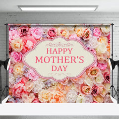 Aperturee - Aperturee Pink Toned Happy Mothers Day Photography Backdrop