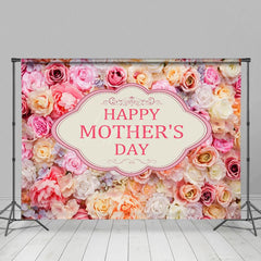 Aperturee - Aperturee Pink Toned Happy Mothers Day Photography Backdrop