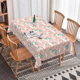 Aperturee - Aperturee Pink Unicorn Cute Rainbow Rectangle Tablecloth