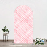 Aperturee - Aperturee Pink White Watercolor Birthday Arch Backdrop For Girl