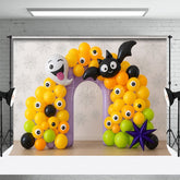 Aperturee - Aperturee Playful Halloween Balloon Arch Cake Smash Backdrop